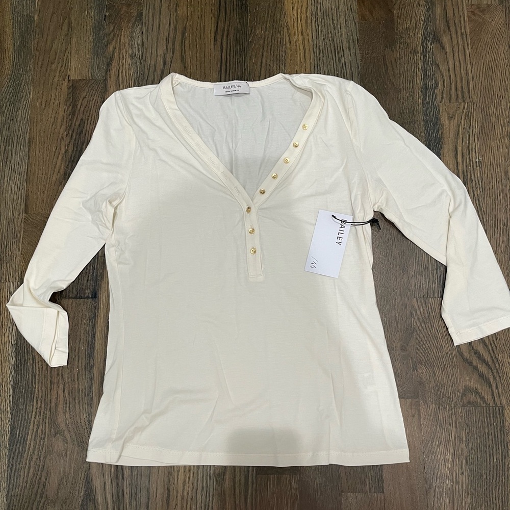 Bailey 44 white long sleeve women top